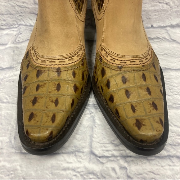 Donato Marrone Cowboy Ankle Boots Men’s Size 8D - Picture 4 of 14